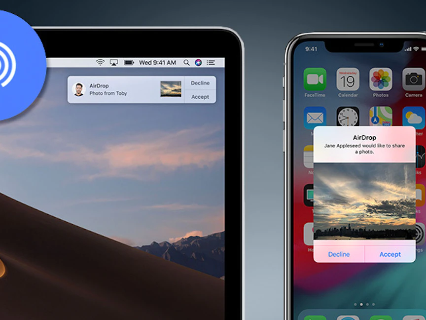 خاصية AirDrop لنقل البيانات بين أجهزة أبل - أبل