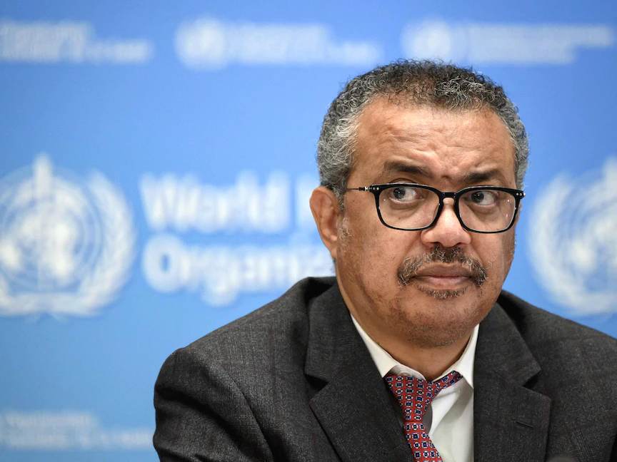 المدير العام لمنظمة الصحة العالمية تيدروس أدهانوم جبريسوس - 18 أكتوبر 2021 - AFP