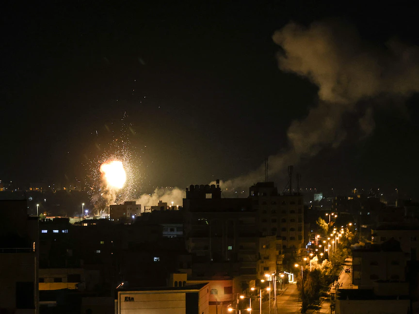 غارة إسرائيلية على قطاع غزة- 27 يناير 2023 - AFP