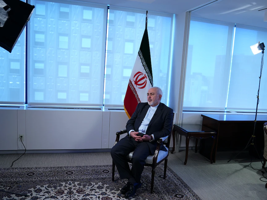 وزير الخارجية الإيراني محمد جواد ظريف - 24 أبريل 2021 - REUTERS