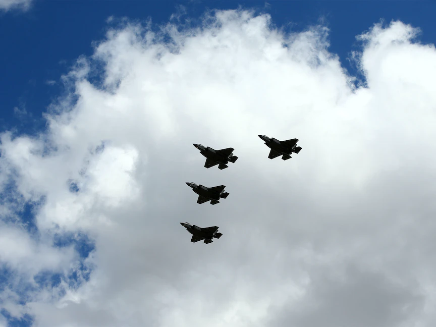 مقاتلات إف 35 في استعراض بولاية أريزونا الأميركية - USA TODAY Sports