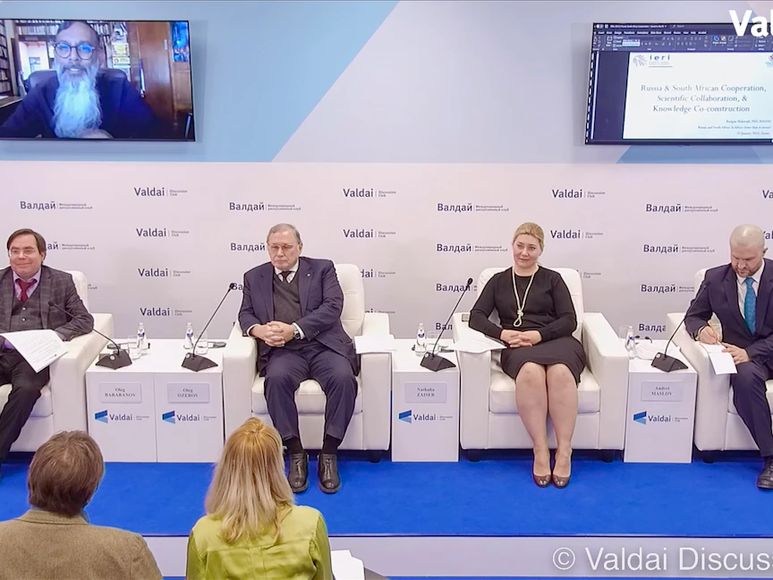 نادي "فالداي" للحوار الدولي يستضيف في موسكو خبراء لبحث العلاقات الروسية الإفريقية. 24 يناير 2023 - twitter/valdaitweets