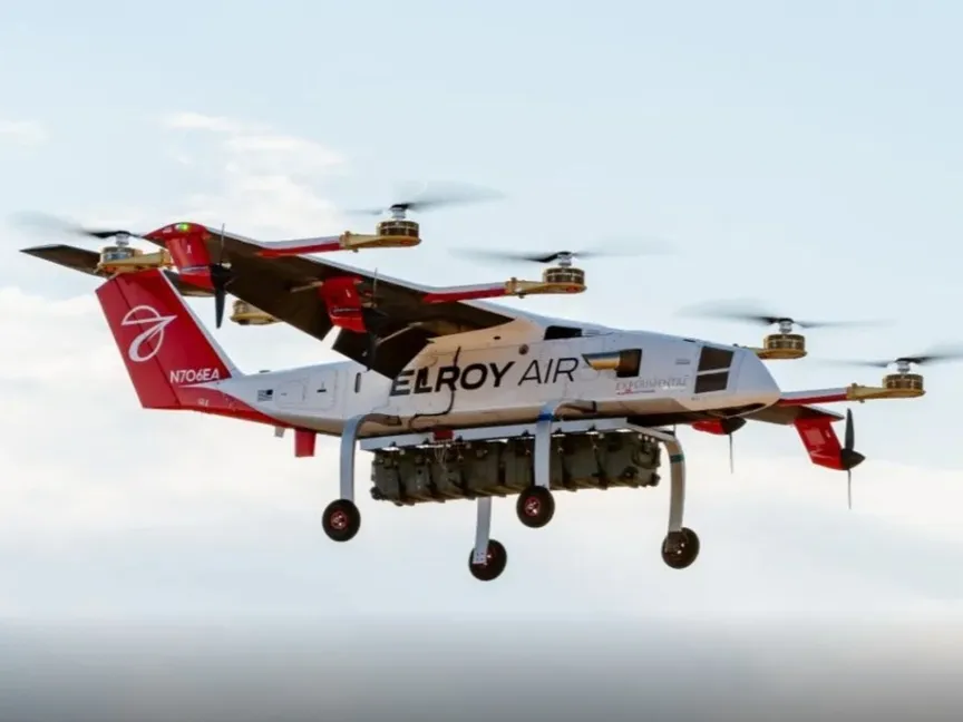 صورة غير مؤرخة لطائرة إقلاع وهبوط عمودي من إنتاج شركة Elroy Air الأميركية - defence-blog.com