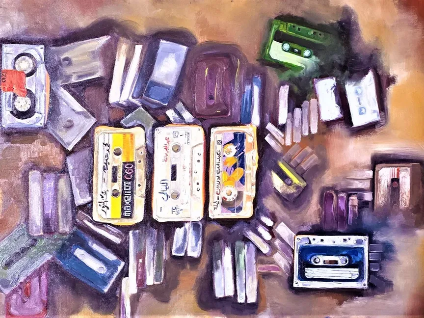 عمل فني من أسبوع فن الرياض في نسخته الأولى. 8 أبريل 2025 - الشرق