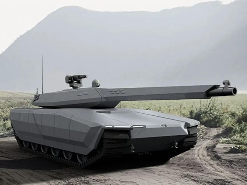 صورة تخيلية لتصميم دبابة القتال الرئيسية K3 من الجيل التالي (NG-MBT) قيد التطوير حالياً في كوريا الجنوبية - Hyundai Rotem