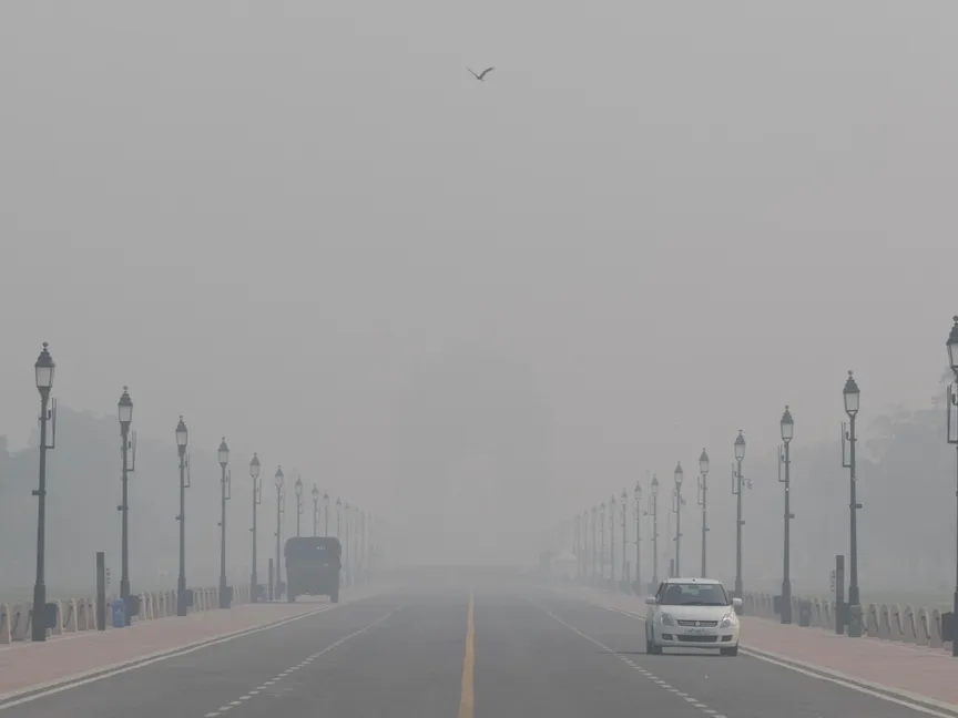 صورة تظهر تلوث الهواء في نيودلهي، الهند. 3 نوفمبر 2023 - Reuters