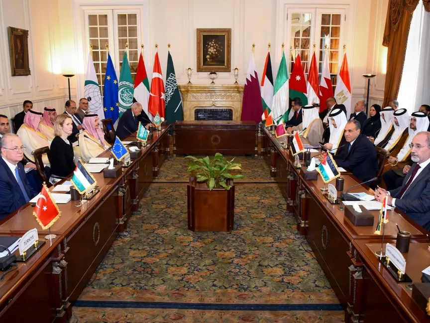 اجتماع اللجنة الوزارية العربية الإسلامية المعنية بغزة مع الممثلة العليا للشئون الخارجية والسياسة الأمنية للاتحاد الأوروبي في القاهرة 23 مارس 2025 - وزارة الخارجية المصرية