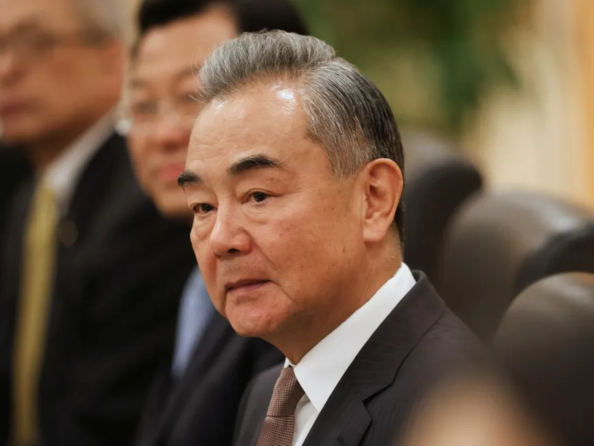 وزير الخارجية الصيني وانج يي خلال اجتماعات الجمعية العامة للأمم المتحدة في نيويورك. 27 سبتمبر 2024 - reuters