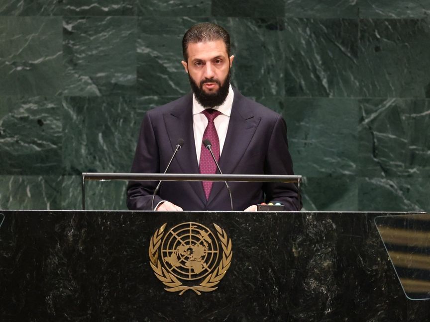 الشرع أمام الأمم المتحدة: نرفض محاولات إسرائيل فرض الأمر الواقع في سوريا