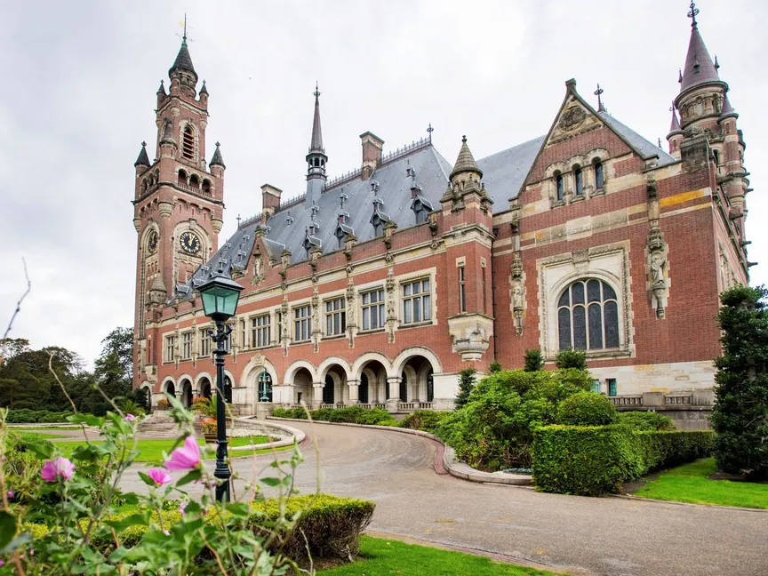 مقر محكمة العدل الدولية، لاهاي، هولندا. 27 أغسطس 2018 - REUTERS