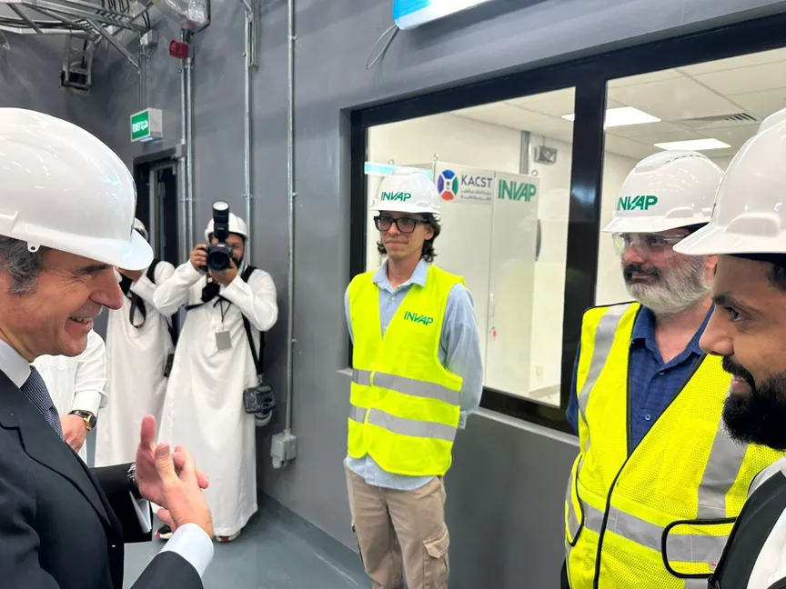 مدير الوكالة الدولية للطاقة الذرية خلال زيارة إلى السعودية. 13 ديسمبر 2023 - @rafaelmgrossi