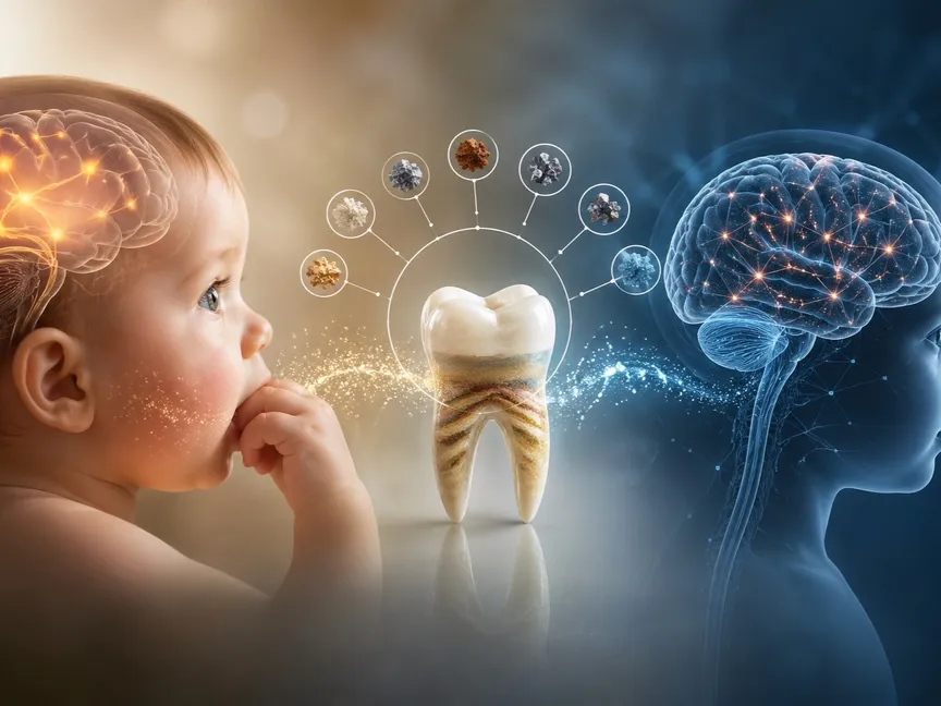 سجل دقيق في الأسنان اللبنية يرسم خريطة زمنية لتعرض الأطفال للمعادن