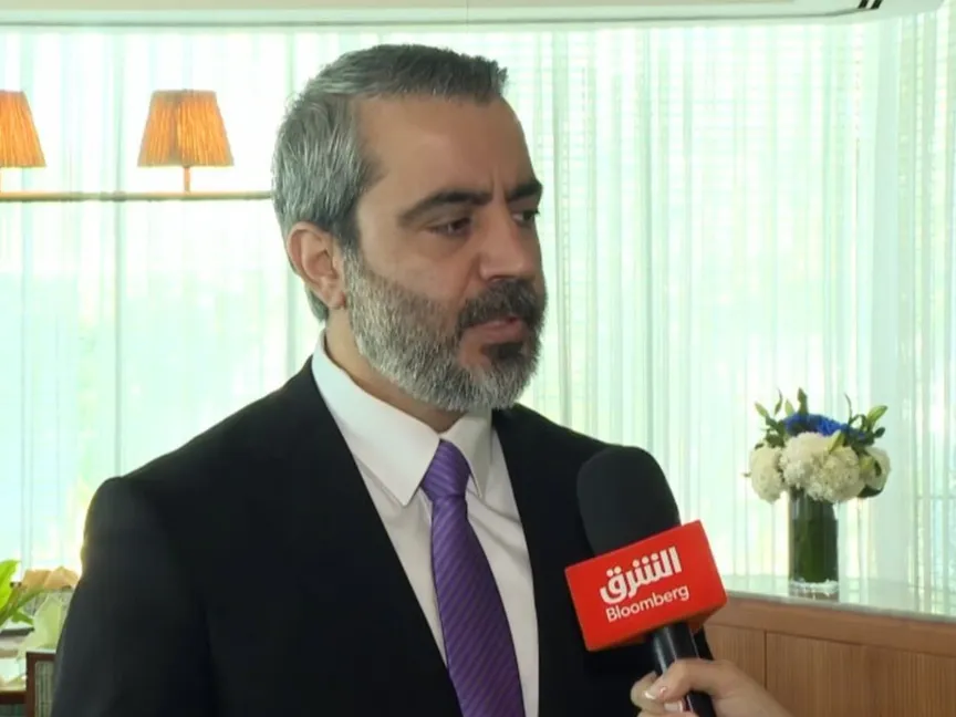وزير الخارجية السوري أسعد الشيباني خلال تصريحات لـ"الشرق بلومبرغ" على هامش حوار المنامة. 31 أكتوبر 2026 - الشرق
