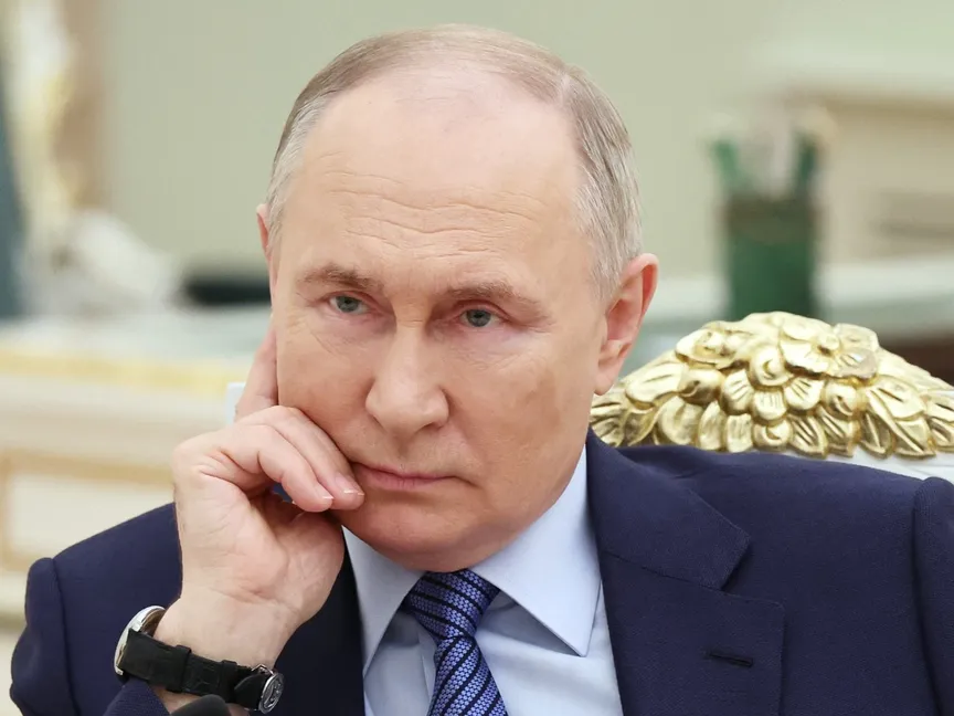 الرئيس الروسي فلاديمير بوتين خلال لقاء في الكرملين، موسكو. 12 مارس 2024 - AFP