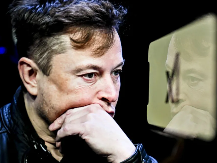 إيلون ماسك خلال زيارة إلى أنقرة. 7 نوفمبر 2023 - AFP