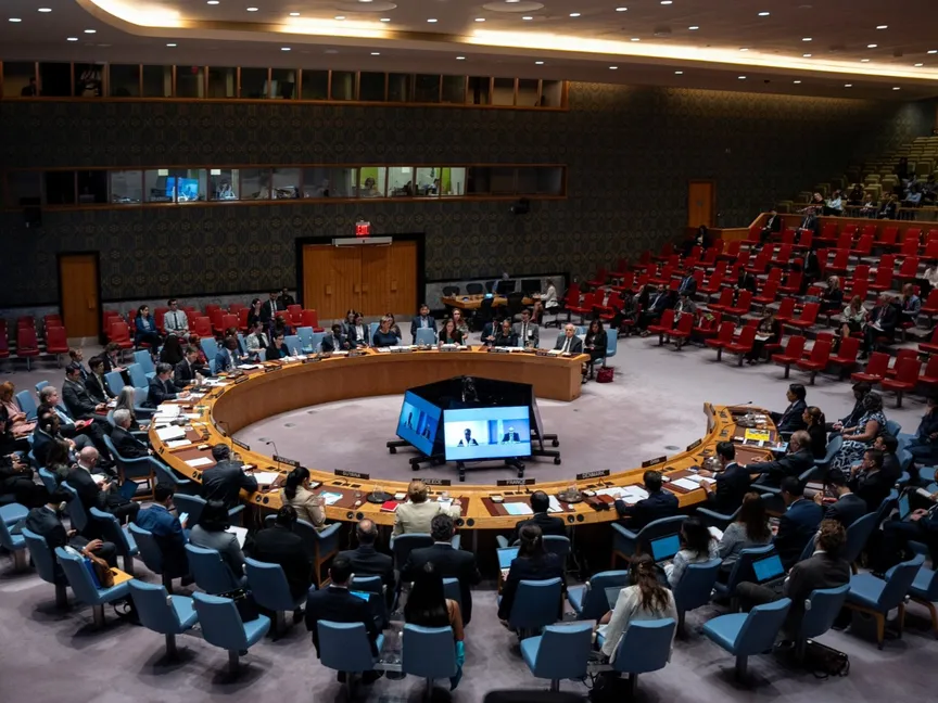 جلسة سابقة لمجلس الأمن الدولي في نيويورك. 27 أغسطس 2025 - REUTERS