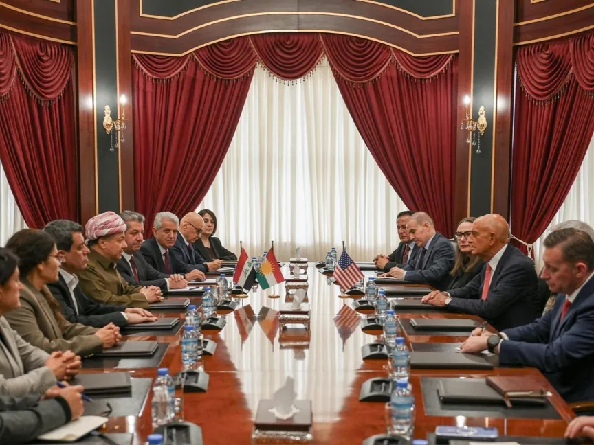 مسعود بارزاني يبحث مع توم باراك ومظلوم عبدي الأوضاع في سوريا