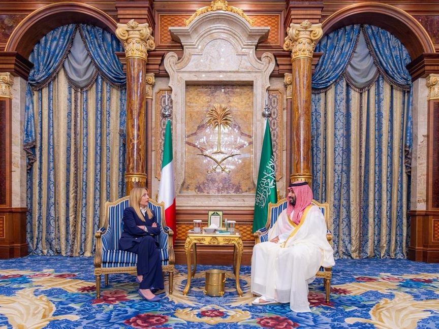 ولي العهد السعودي ورئيسة وزراء إيطاليا يبحثان تداعيات التصعيد في المنطقة