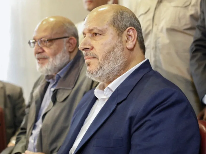 خليل الحية الرئيس الجديد للمكتب السياسي لحركة حماس خلال مؤتمر صحفي في العاصمة السورية دمشق. 19 أكتوبر 2022 - REUTERS