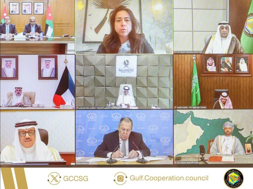 اجتماع خليجي أردني روسي يناقش الاعتداءات الإيرانية ومستجدات أوضاع المنطقة