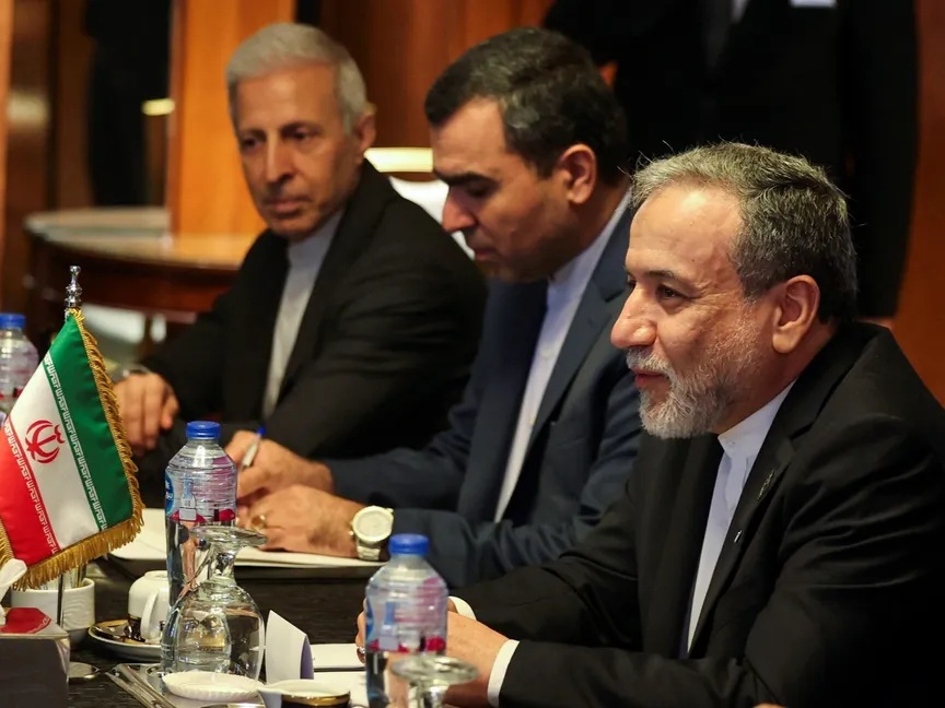 وزير الخارجية الإيراني عباس عراقجي خلال زيارته إلى القاهرة. 2 يونيو 2025 - Reuters