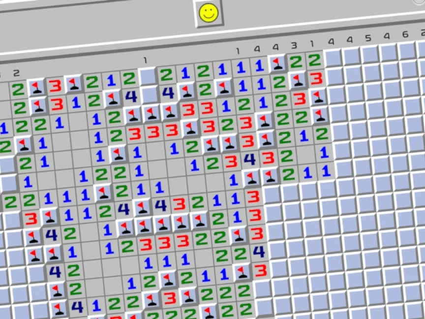 لعبة minesweeper الشهيرة على حواسيب ويندوز - Microsoft