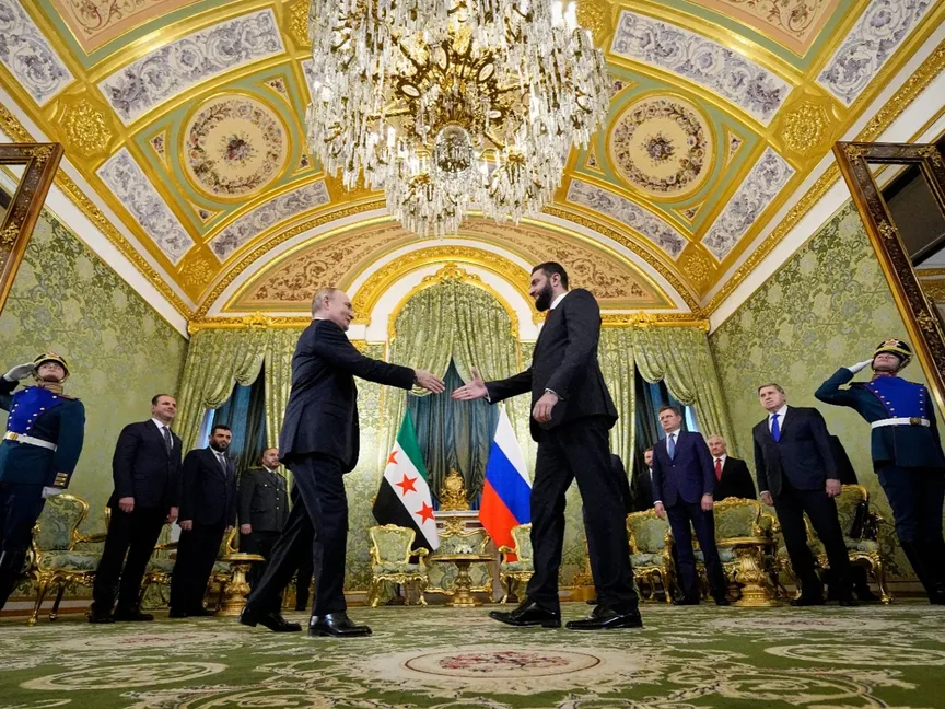 الكرملين يعلن أجندة محادثات بوتين والشرع المرتقبة في موسكو