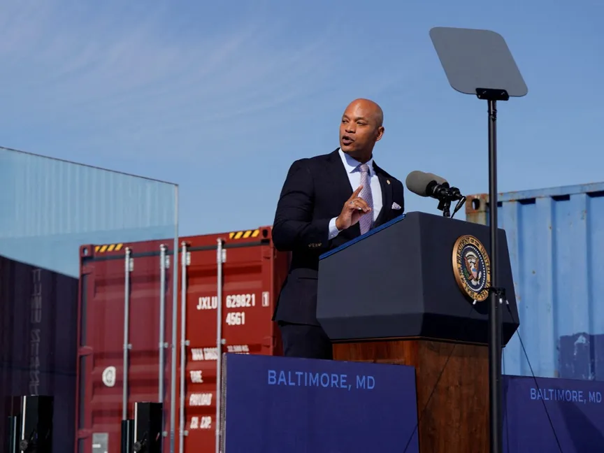 الرئيس الأميركي دونالد ترمب استبعد حاكم ولاية ماريلاند ويس مور من اجتماع في البيت الأبيض - Reuters