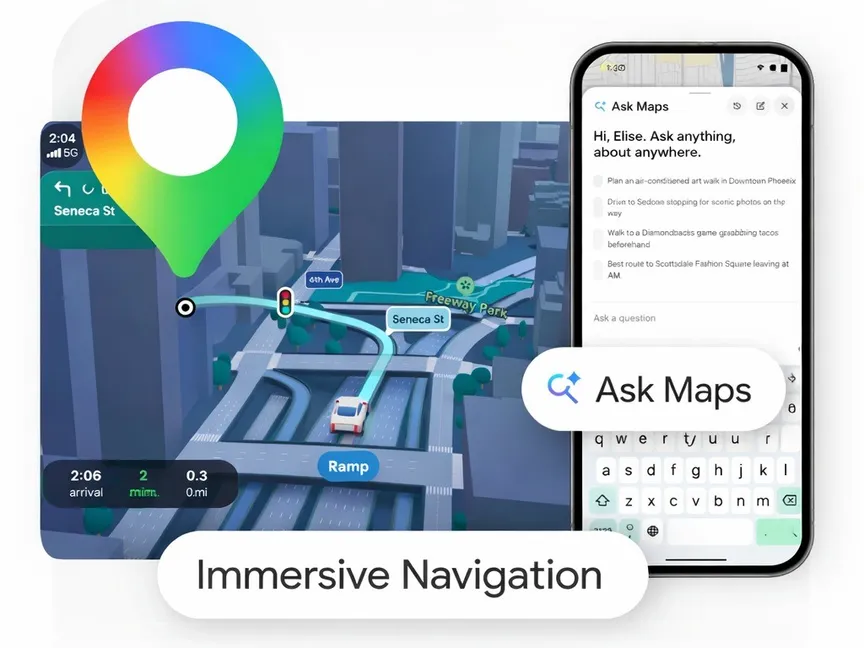 جوجل تكشف عن أكبر تحديث لـ Google Maps بقدرات "جيميناي"