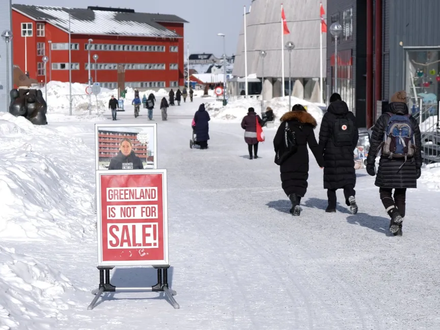 جانب من الانتخابات الدنماركية في نوك عاصمة جزيرة جرينلاند. 17 مارس 2026 - REUTERS