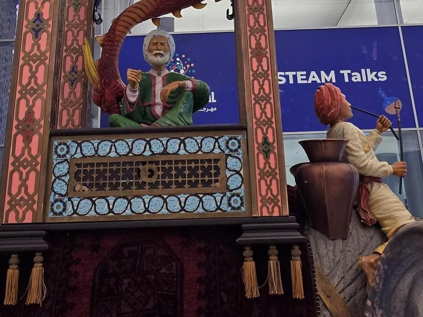 عمرها 800 عام.. ساعة الفيل في واحة الملك سلمان للعلوم