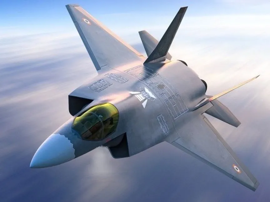 مجسم لمقاتلة الجيل الخامس AMCA الذي تنفذه وكالة تطوير الطيران الهندية - Military Watch Magazine