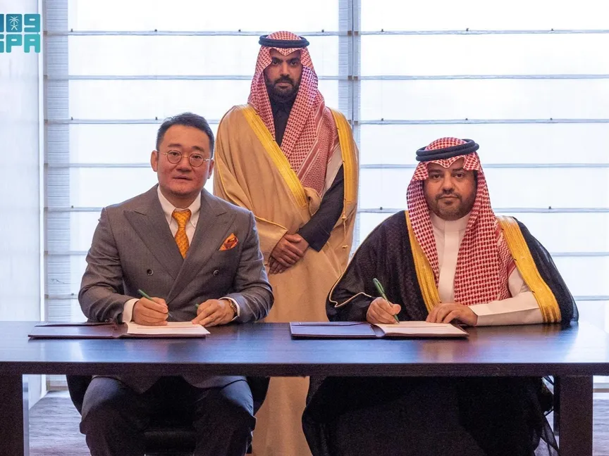 وزير الثقافة السعودي يحضر توقيع مذكرة التفاهم بين هيئة الأفلام السعودية ومجموعة بونا الصينية، بكين، 27 مارس 2024 - واس