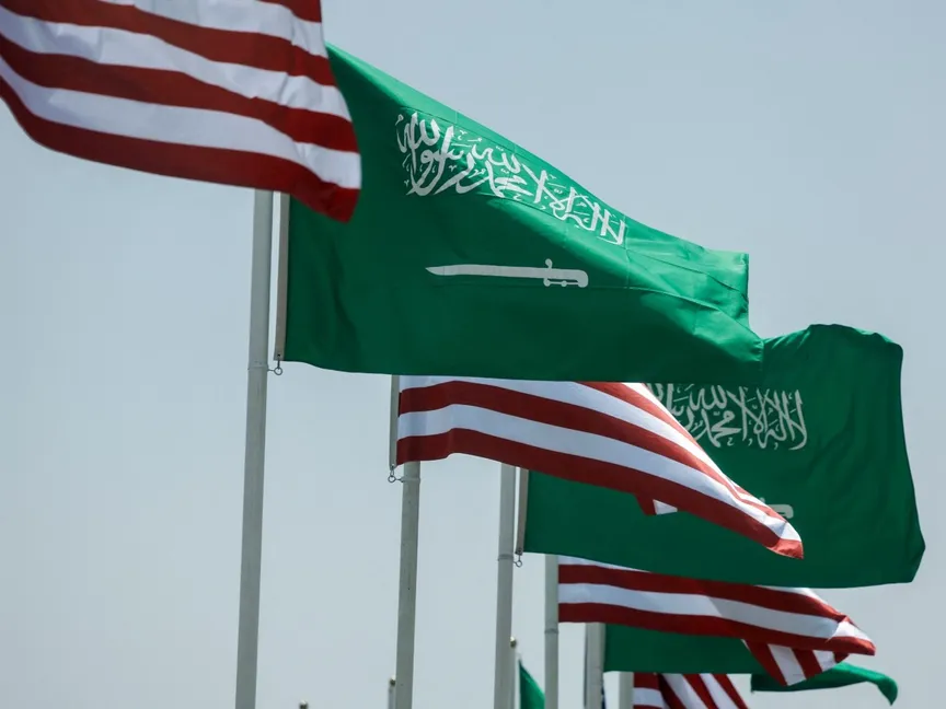 علما السعودية والولايات المتحدة خلال زيارة الرئيس الأميركي دونالد ترمب إلى الرياض. 12 مايو 2025 - Reuters