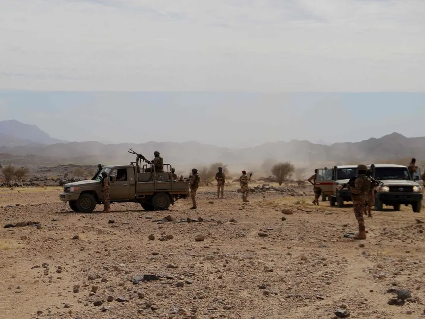 القوات الخاصة في النيجر خلال عملية تأمين في منطقة إفروان على بعد 1200 كيلومتر من العاصمة نيامي. 2 ديسمبر 2022 - AFP