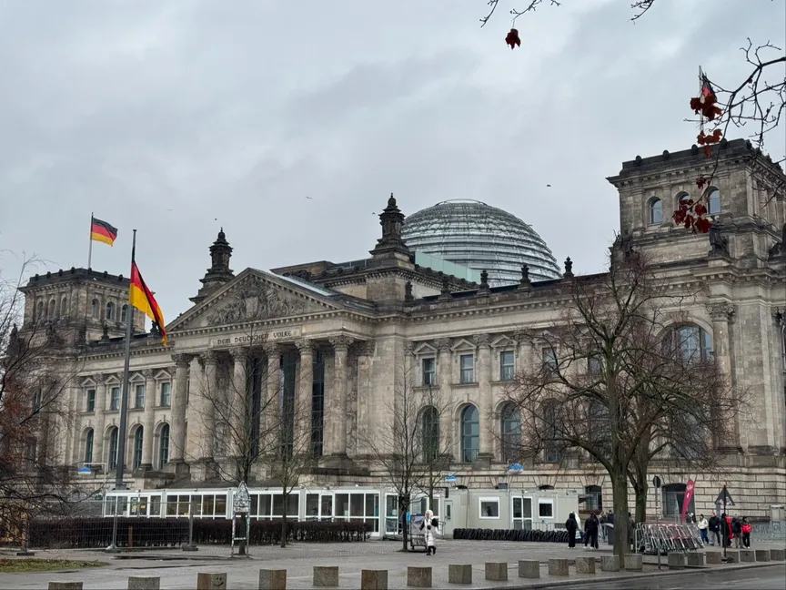 مبنى البرلمان الألماني، برلين، 24 يناير 2025 - الشرق