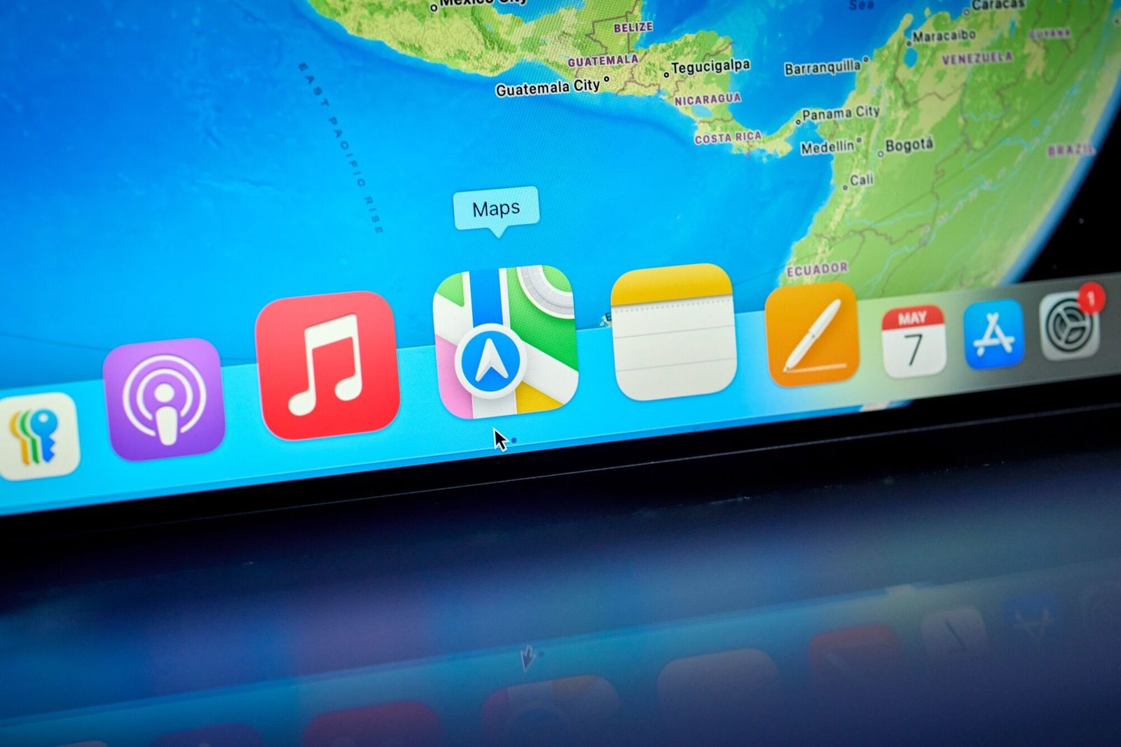 The Apple Maps app on a laptop arranged in Germantown, New York, US, on Wednesday, May 7, 2025. Apple Inc. is 'actively looking at' revamping the Safari web browser on its devices to focus on AI-powered search engines, a seismic shift for the industry hastened by the potential end of a longtime partnership with Google. Photographer: Gabby Jones/Bloomberg