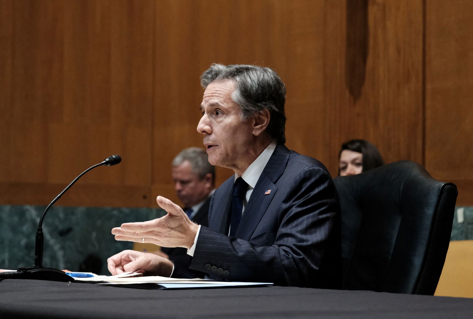 U.S. Secretary of State Blinken testifies at Senate hearing on Capitol Hill in Washington - REUTERS