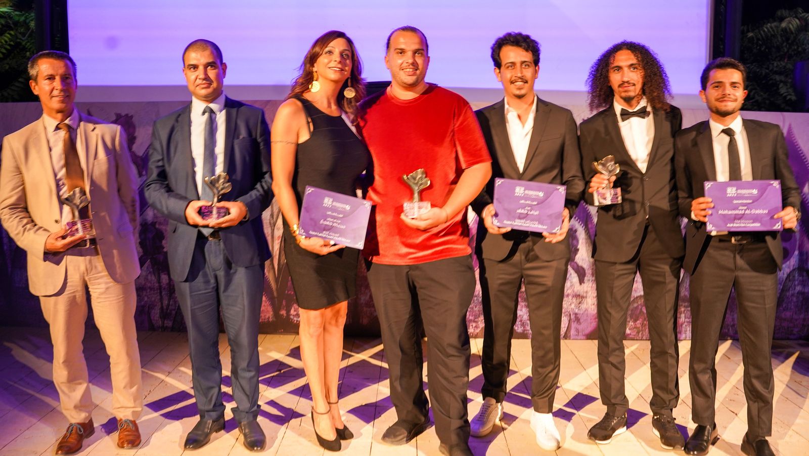 الفائزين بجوائز المهرجان في حفل الختام - المكتب الإعلامي للمهرجان