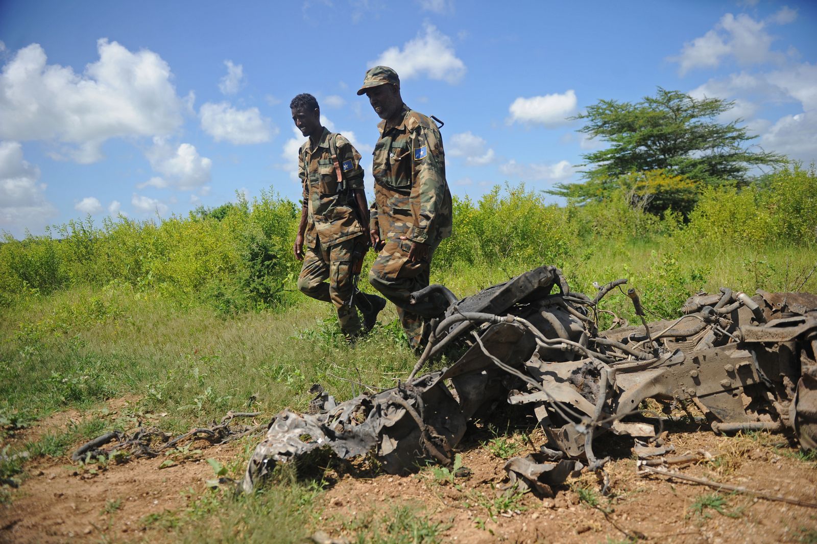 جنود صوماليون خلال عملية عسكرية في 8 مايو 2018 - AFP