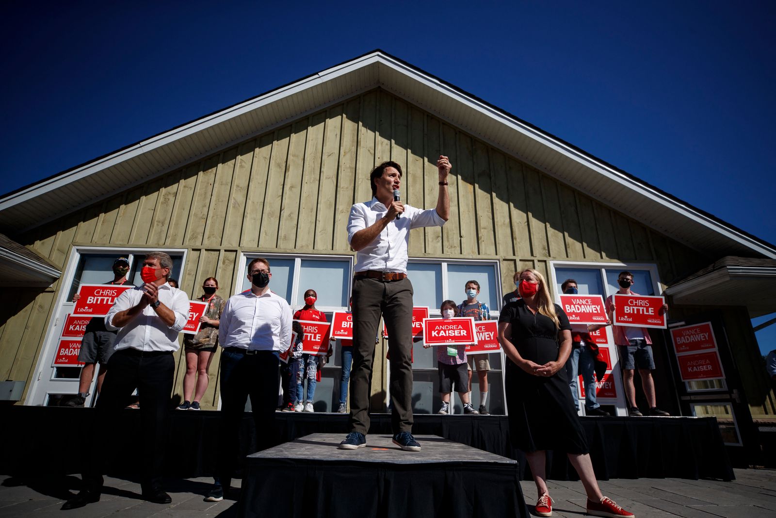 جانب من حملة رئيس الوزراء الكندي جاستن ترودو الانتخابية - 19سبتمبر 2021 - Getty Images via AFP