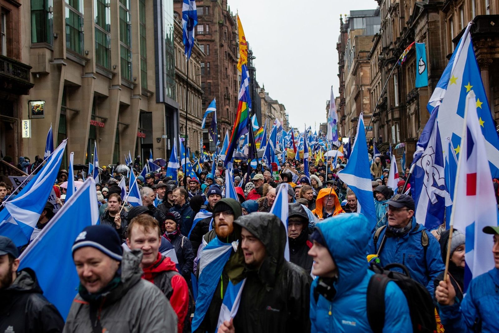 مسيرة مؤيّدة لاستقلال اسكتلندا في غلاسكو - 11 يناير 2020 - Bloomberg