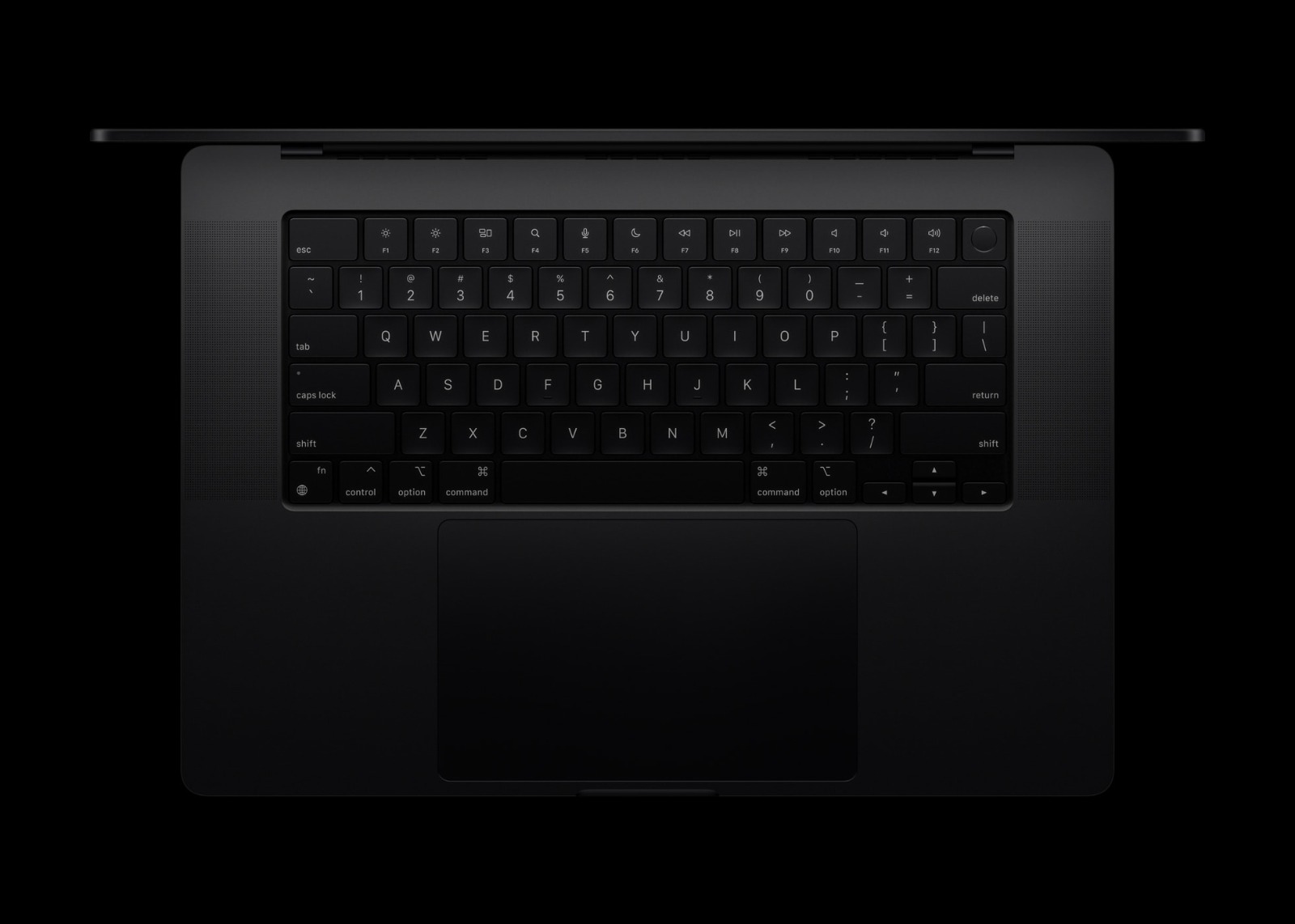 لوحة المفاتيح وTrackpad في حاسوب MacBook Pro M4 (2024) من أبل