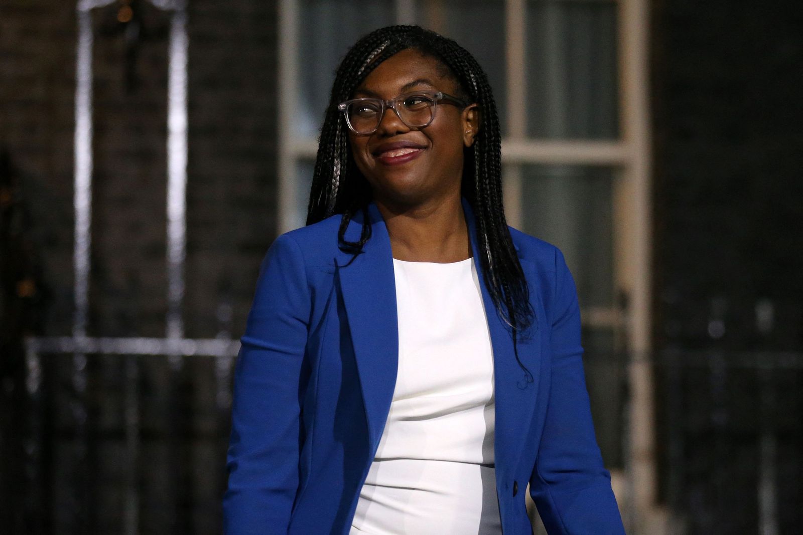 Britain's newly appointed International Trade Secretary Kemi Badenoch leaves from 10 Downing Street after attending a meeting with Britain's new Prime Minister Liz Truss in central London, on September 6, 2022. - Liz Truss on Tuesday officially became Britain's new prime minister, at an audience with head of state Queen Elizabeth II after the resignation of Boris Johnson. The former foreign secretary, 47, was seen in an official photograph shaking hands with the monarch to accept her offer to form a new government and become the 15th prime minister of her 70-year reign. (Photo by ISABEL INFANTES / AFP) - AFP