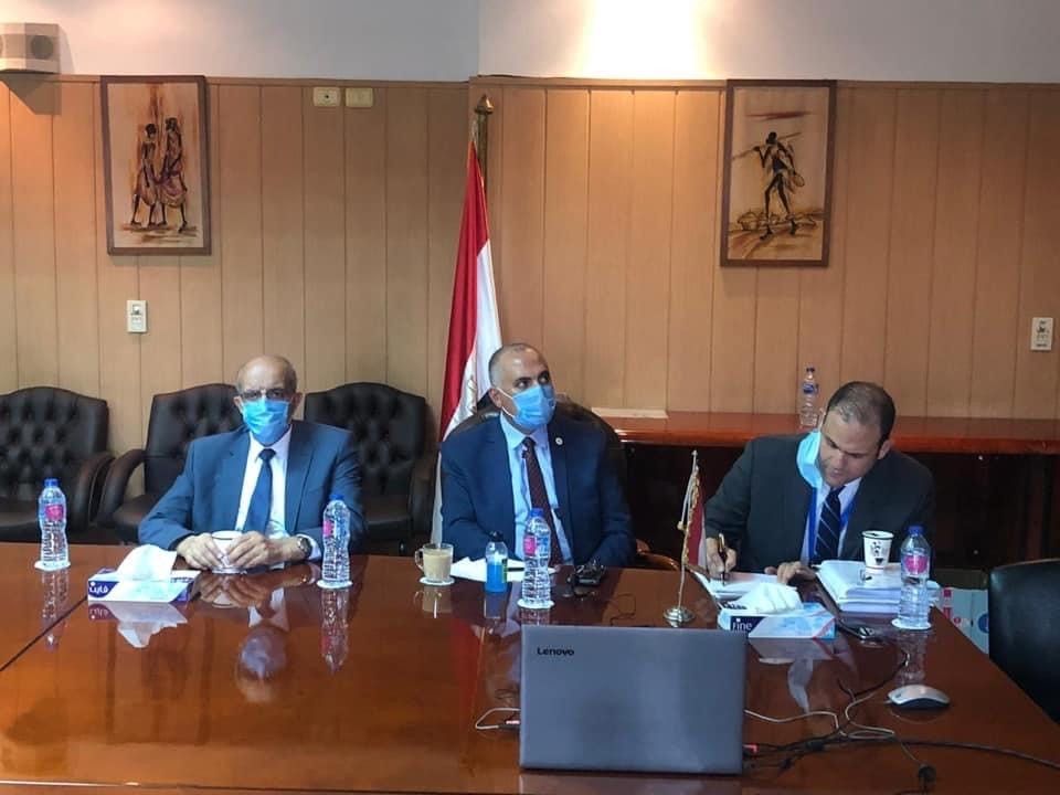 الوفد المصري خلال جولة المفاوضات المنعقدة في 27 يوليو 2020 - وزارة الري المصرية 