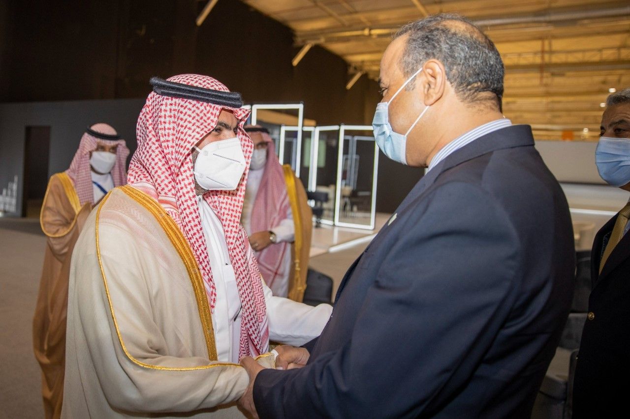 وزير الثقافة السعودي الأمير بدر بن عبد الله بن فرحان يستقبل نظيره العراقي  حسن ناظم - 30 سبتمبر 2021