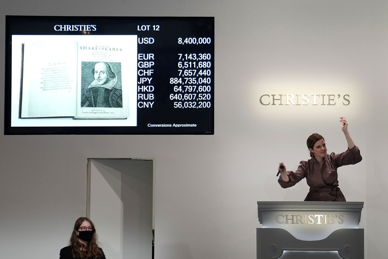 A 1663 rare first folio of 36 Shakespeare works sold in New York - REUTERS