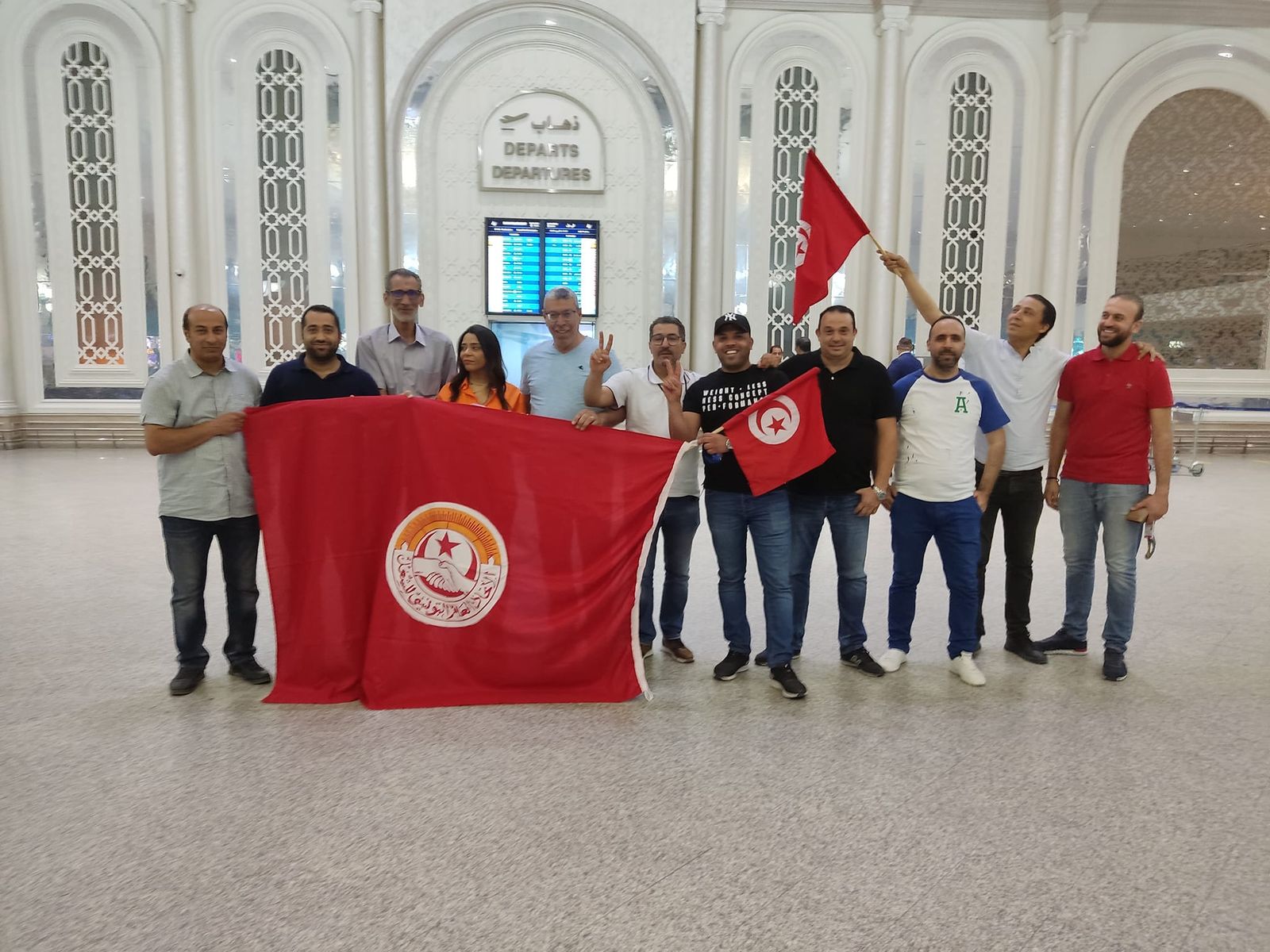 النقابة الأساسية لأعوان ديوان الطيران المدني والمطارات في تونس. 16 يونيو 2022 - @ugtt.page.officielle  