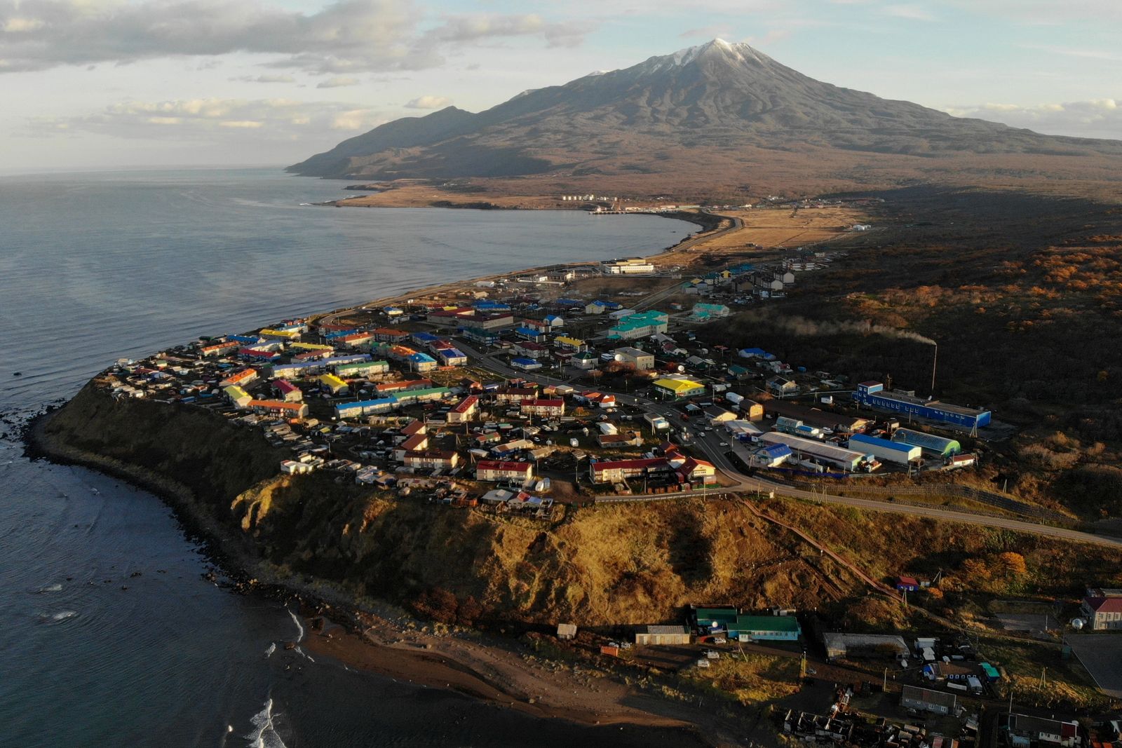 جزيرة كوريلسك الجنوبية واحدة من جزر الكوريل المتنازع عليها بين روسيا واليابان - 8 نوفمبر 2018 - Getty Images