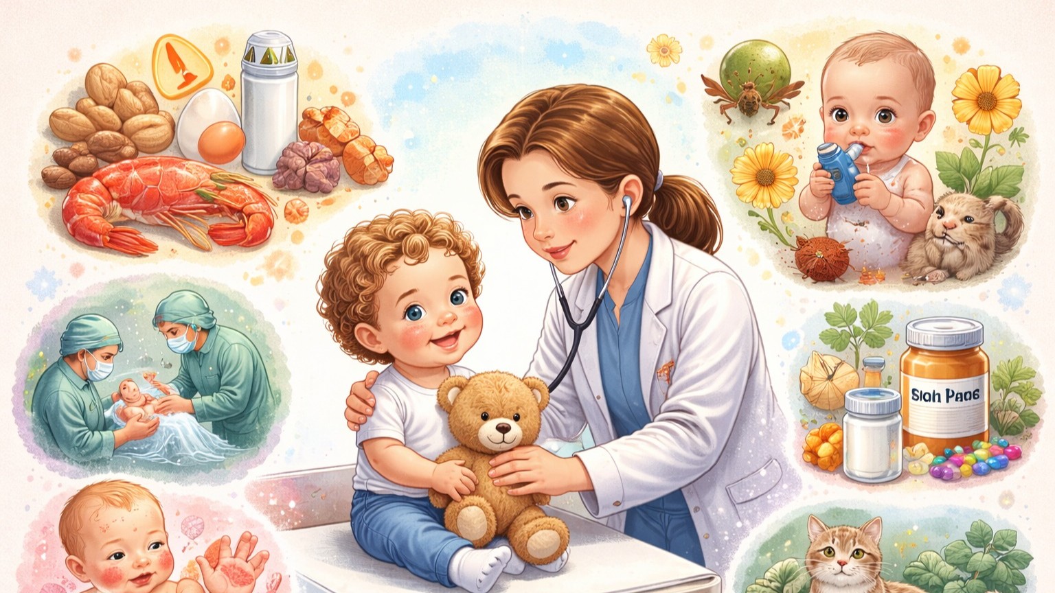 دراسة عوامل مبكرة حياة الطفل خطر الإصابة بحساسية الطعام